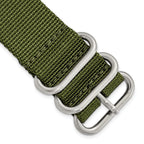 Two-Piece Olive Ballistic Nylon Watch Band in Fabric - Sophia Jewelers