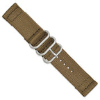 Two-Piece Ballistic Nylon Khaki Watch Band in Fabric - Sophia Jewelers