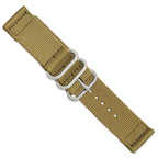 Two-Piece Ballistic Nylon Khaki Watch Band in Fabric - Sophia Jewelers