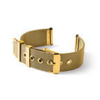 DeBeer 18mm Two-Piece Milanese Style Gold-tone Stainless Steel Fine Mesh 7.5 inch Watch Strap