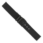 18mm Two-Piece Milanese Style Matte Black PVD-plated Stainless Steel Fine Mesh 7.5 inch Watch Strap