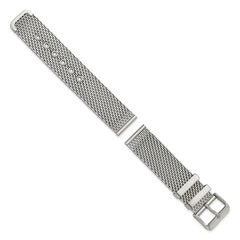18mm Two-Piece Stainless Steel Mesh 7.5 inch Watch Strap