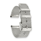 18mm Two-Piece Stainless Steel Mesh 7.5 inch Watch Strap