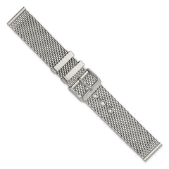 18mm Two-Piece Stainless Steel Mesh 7.5 inch Watch Strap