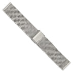 Mesh Watch Band with Deployment Buckle in Stainless Steel, Adjustable - Sophia Jewelers