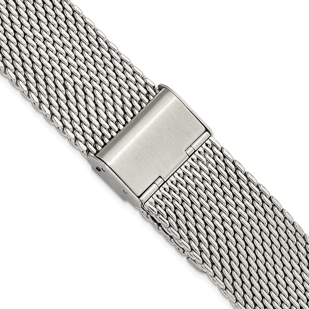 Mesh Watch Strap in Stainless Steel, 22mm