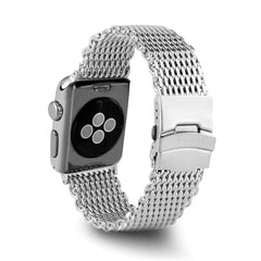 20mm Stainless Steel Shark Mesh with Divers Clasp 7 inch Watch Strap