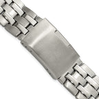 Folded Link Watch Band with Deployment Buckle in Stainless Steel - Sophia Jewelers
