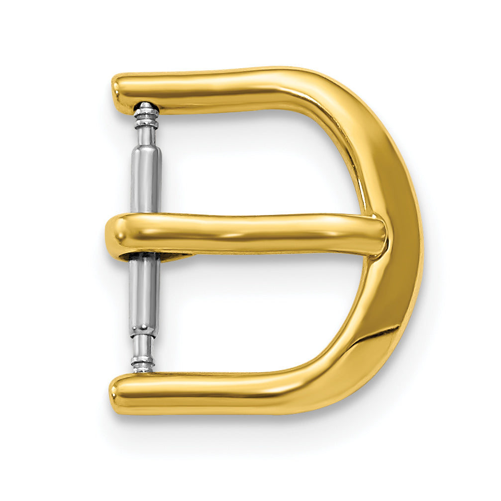 12mm Gold-tone Stainless Steel Buckle - Sophia Jewelers