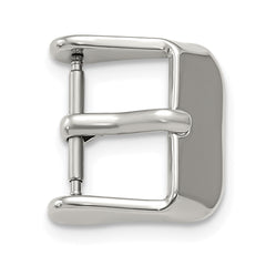 14mm Silver-tone Stainless Steel Buckle