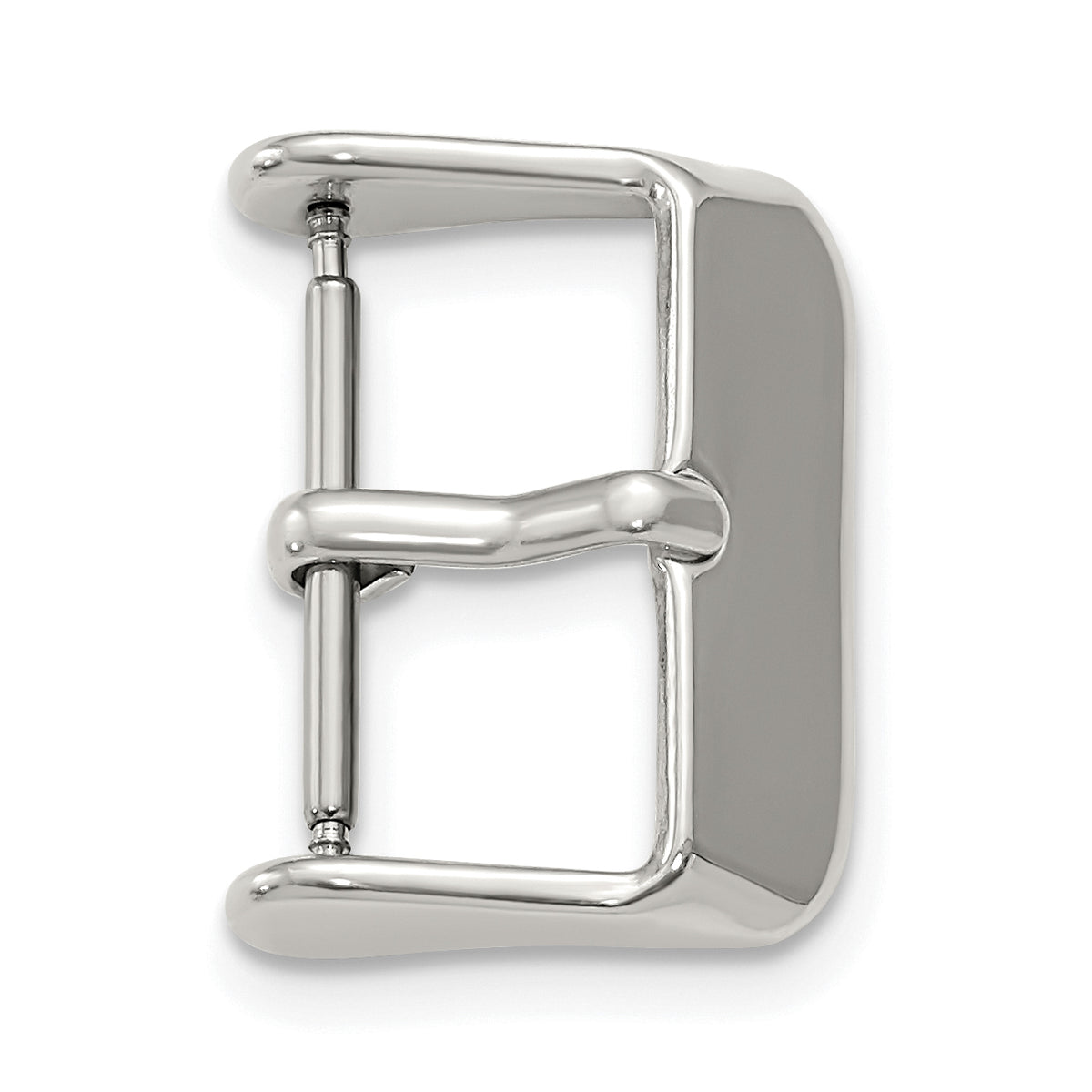 18mm Silver-tone Stainless Steel Buckle