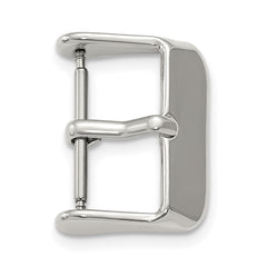 18mm Silver-tone Stainless Steel Buckle