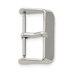 22mm Silver-tone Stainless Steel Buckle