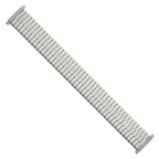 Mens Long 20-24mm Stainless Steel 7.5 inch Expansion Watch Band