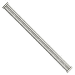 Ladies Extra-Long 11-15mm High Polished Stainless Steel 6.75 inch Expansion Watch Band