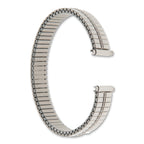 Ladies Extra-Long 11-15mm High Polished Stainless Steel 6.75 inch Expansion Watch Band