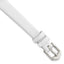 10mm White Classic Calfskin Leather with Silver-tone Aluminum Buckle 6.6 inch Watch Band - Sophia Jewelers
