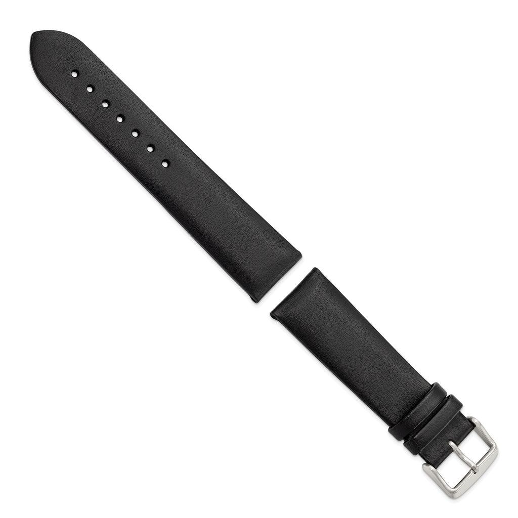 Padded No-Stitch Calfskin Watch Band in Leather, Matte - Sophia Jewelers