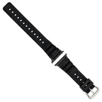 for Apple 38/40mm Smart Watch Black Polyurethane Sport with Black Adapter and Stainless Steel Buckle 8.1 inch Watch Band