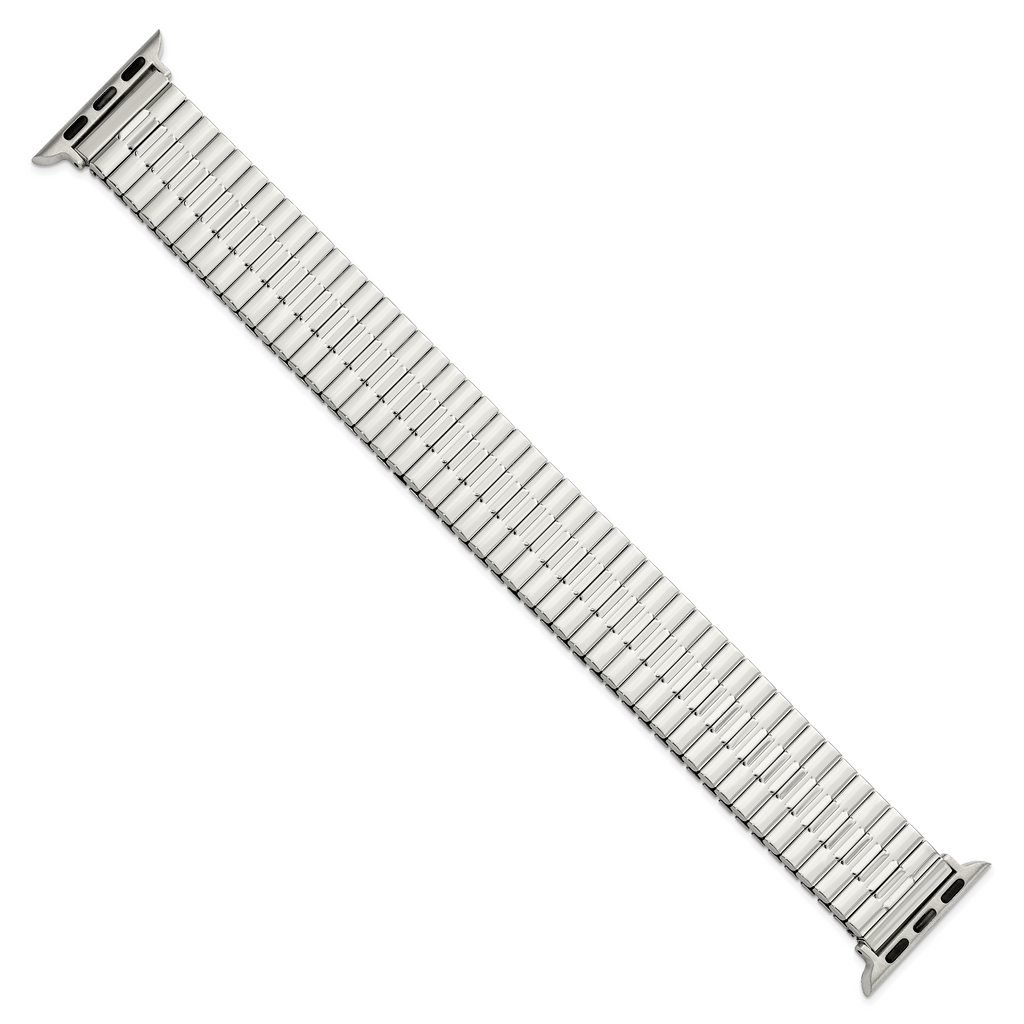for Apple 38/40mm Smart Watch Mens Long Stainless Steel 7.5 inch Expansion Watch Band with Stainless Steel Adapters