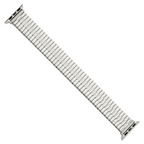 for Apple 38/40mm Smart Watch Mens Long Stainless Steel 7.5 inch Expansion Watch Band with Stainless Steel Adapters