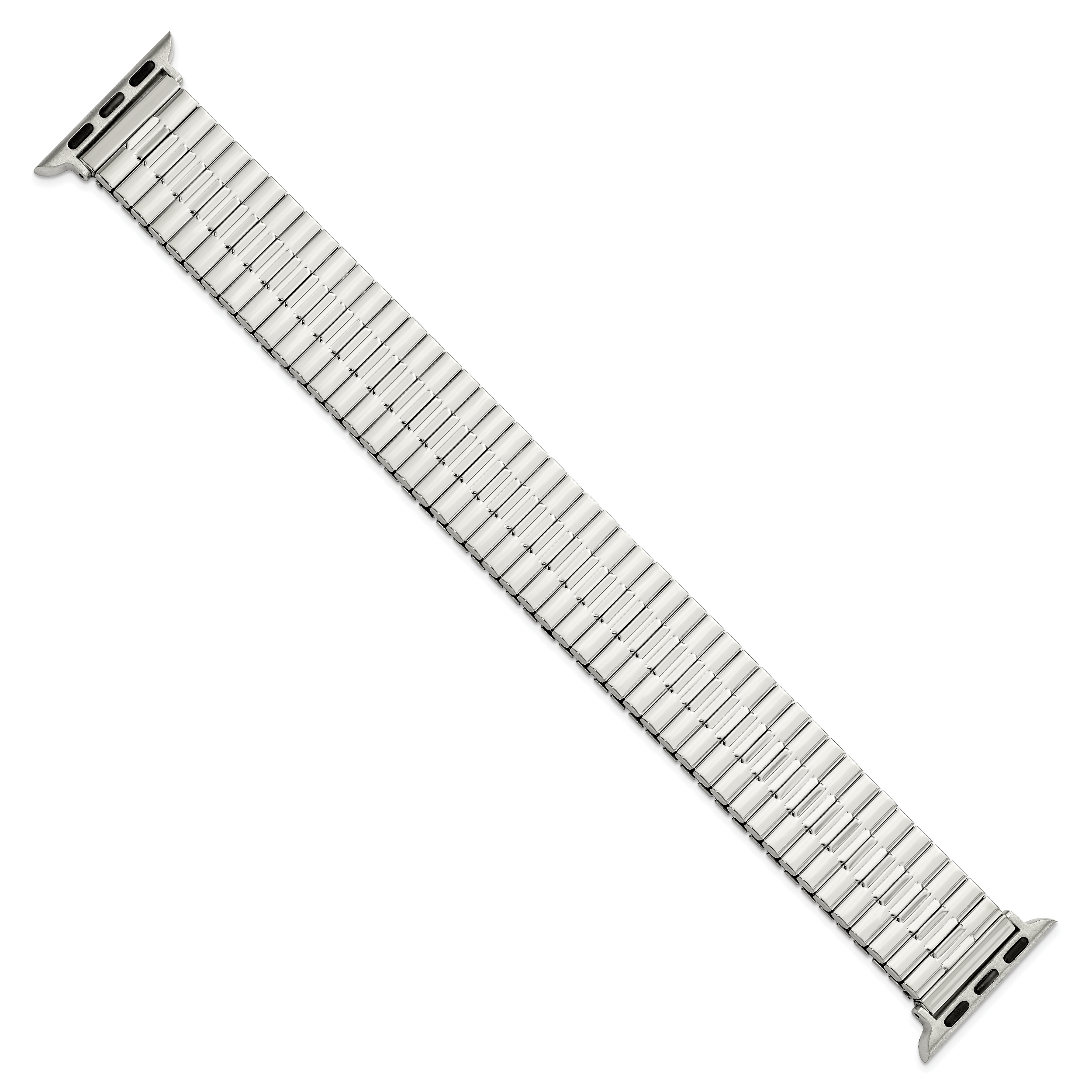 for Apple 38/40mm Smart Watch Mens Long Stainless Steel 7.5 inch Expansion Watch Band with Stainless Steel Adapters