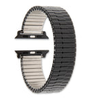 for Apple 42/44mm Smart Watch Mens Long Black Stainless Steel 7.5 inch Expansion Watch Band