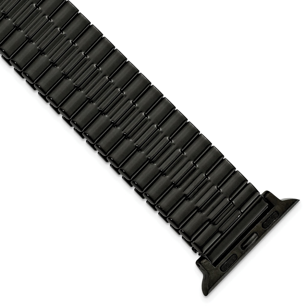 Expansion Watch Band in Black IP-Plated Stainless Steel - Sophia Jewelers