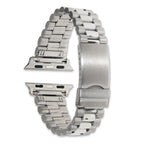for Apple 38/40mm Smart Watch Long President-Style Stainless Steel 7.4 inch Watch Band with Stainless Steel Adapters