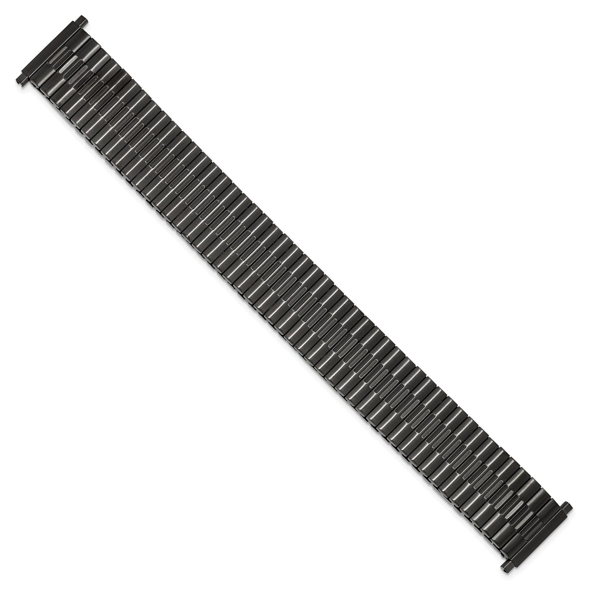 Gun Metal-Tone Expansion Watch Band in Stainless Steel, 20mm - Sophia Jewelers