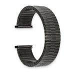 Gun Metal-Tone Expansion Watch Band in Stainless Steel, 20mm - Sophia Jewelers