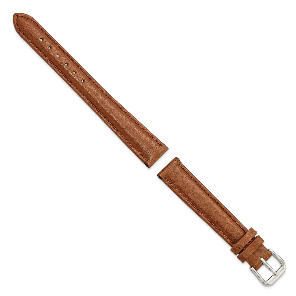 Long Havana Smooth Watch Band in Leather - Sophia Jewelers