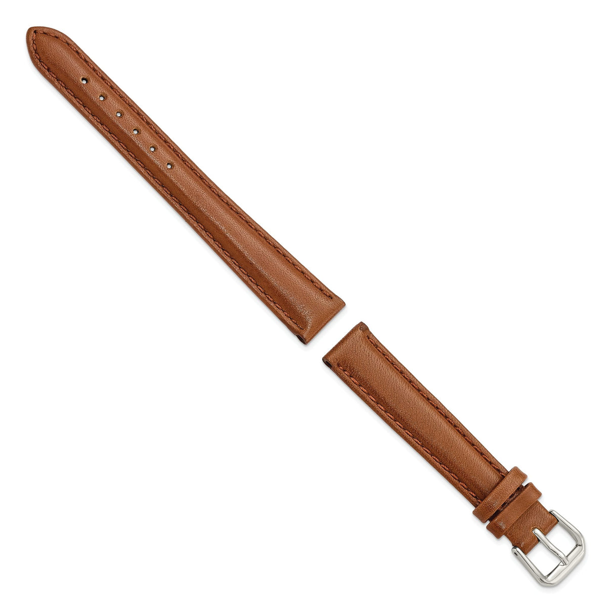 Long Havana Smooth Watch Band in Leather - Sophia Jewelers