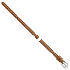 6mm Havana Smooth Leather with Silver-tone Buckle 6.75 inch Watch Band