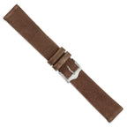 Flat Dark Brown Suede Watch Band in Leather, Matte - Sophia Jewelers