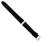 Flat Black Suede Watch Band in Leather, Matte - Sophia Jewelers