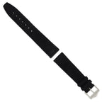 Flat Black Suede Watch Band in Leather, Matte - Sophia Jewelers