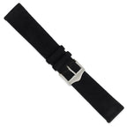 Flat Black Suede Watch Band in Leather, Matte - Sophia Jewelers
