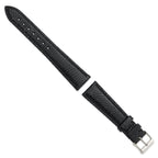 Black Leather Watch Band in Lizard - Sophia Jewelers