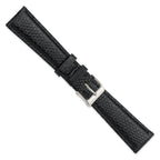 Black Leather Watch Band in Lizard - Sophia Jewelers