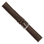 Genuine Lizard Leather Watch Band in Brown, 16mm - Sophia Jewelers