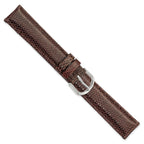 Brown Genuine Lizard Leather Watch Band with Silver-Tone Buckle - Sophia Jewelers
