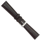 Genuine Lizard Leather Watch Band in Brown, 20mm - Sophia Jewelers