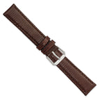 Dark Brown Lizard-Grain Watch Band in Leather - Sophia Jewelers