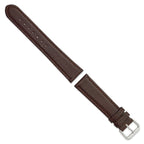 Lizard Grain Leather Watch Band in Brown, 16mm - Sophia Jewelers
