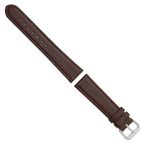 Dark Brown Lizard-Grain Watch Band in Leather - Sophia Jewelers