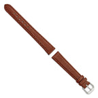 Havana Lizard-Grain Leather Watch Band, 15mm - Sophia Jewelers