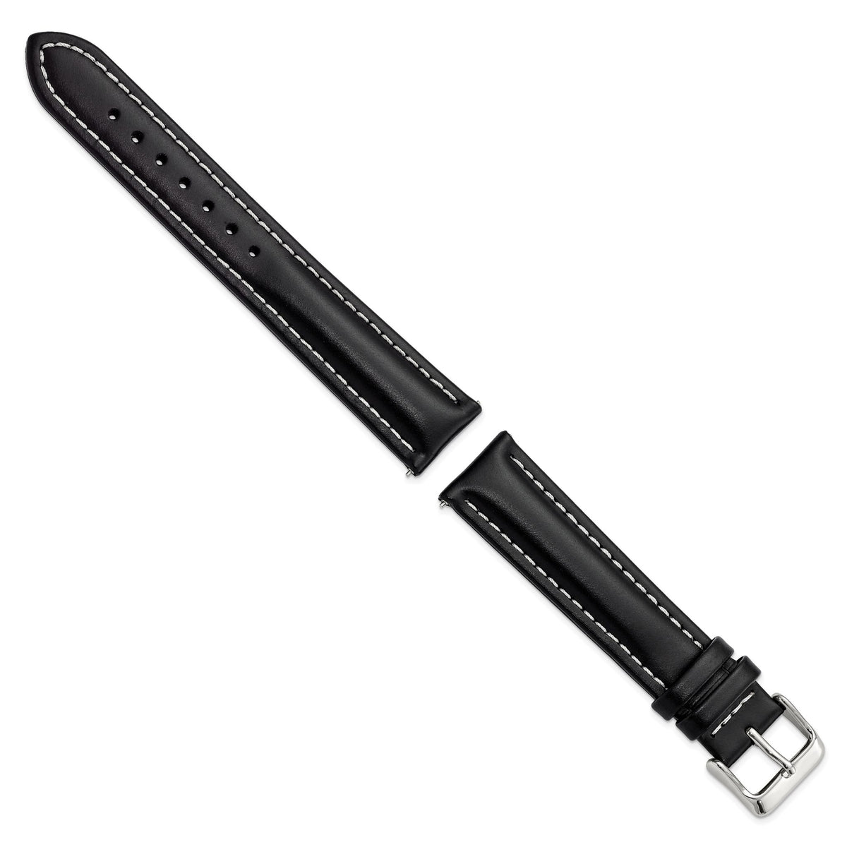 Black Oil-Tanned Watch Band in Leather - Sophia Jewelers