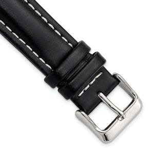 Black Oil-Tanned Watch Band in Leather - Sophia Jewelers