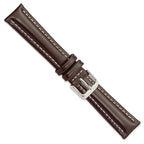 DeBeer Brown Dark Watch Band in Leather - Sophia Jewelers